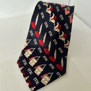1776 Patriotic Themed Silk Tie- Museum Artifacts